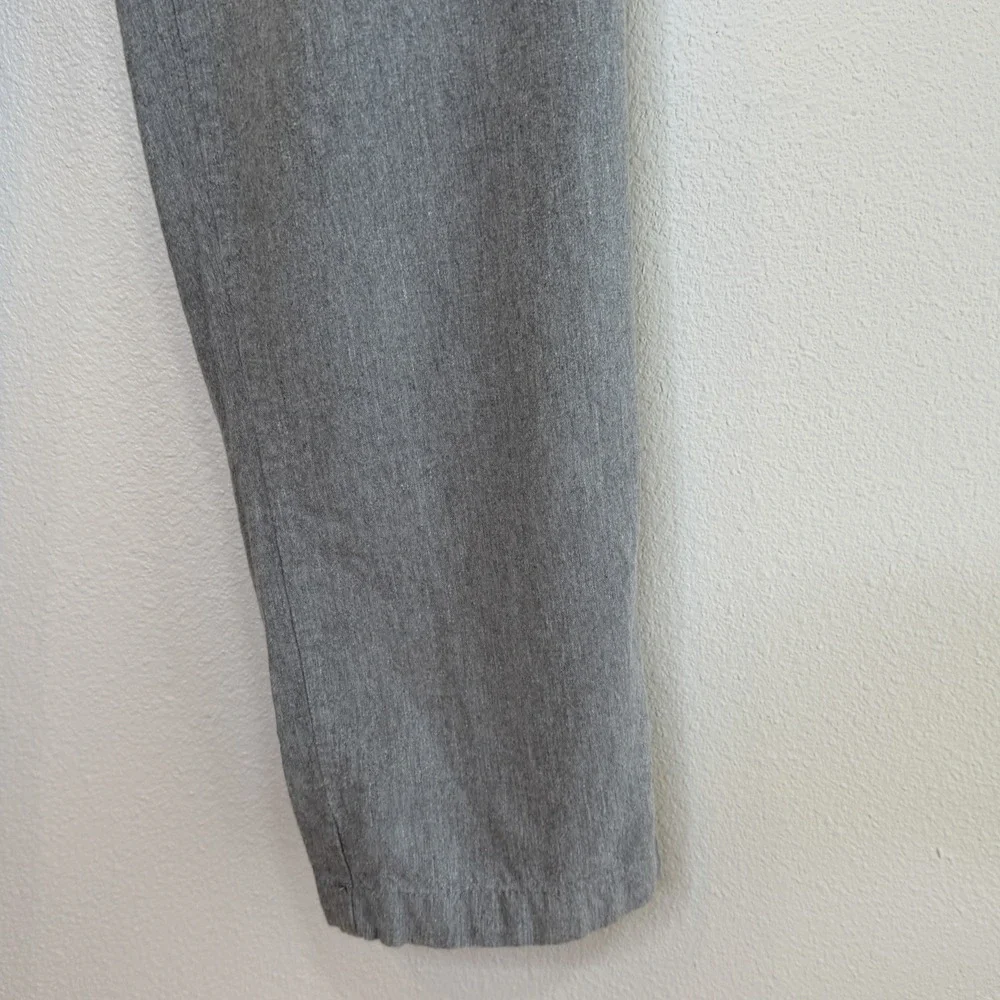 Marc Anthony Chino Pants Mens 34x32 Light Gray Linen Blend Slim Fit Straight Leg